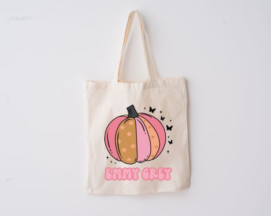 Discover Personalized Trick or Treat Bags Halloween Candy Bag Custom Trick or Treat Bag Halloween Tote Bag Trick or Treat Tote Custom Halloween Bag