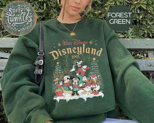 Discover Vintage Disneyland Christmas Sweatshirts, Disneyland Christmas Shirt, Retro Disney Christmas Shirt, Disney Family Christmas Vacation Shirts