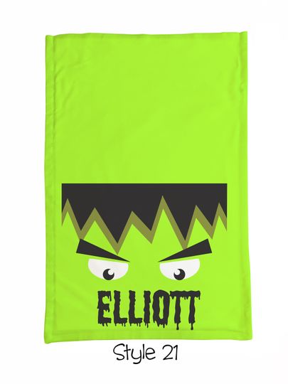 Discover Personalized Halloween Trick or Treat Pillowcase Bag  Custom Name & Design  Soft Microfiber Candy Sack for Kids  Reusable Halloween Tote