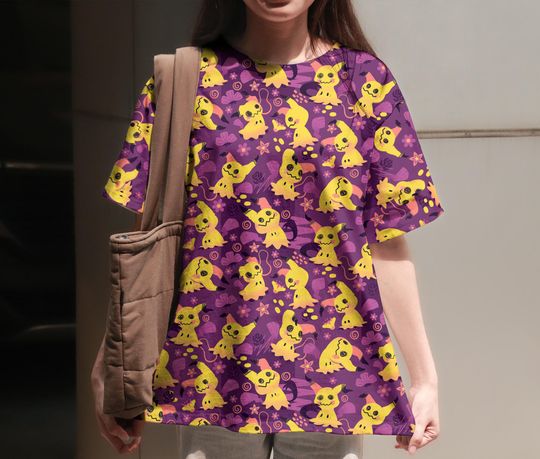 Mimikyu T-shirt Tropical Summer Funny Tshirt Graphic Vintage Summer Shirt Mimikyu Shirt Gifts