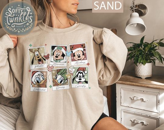 Discover Retro Mickey And Friends Christmas Sweatshirt, Disney Christmas Shirt, Mickey Very Merry Christmas, Disneyland Xmas Sweater, Holiday Shirt