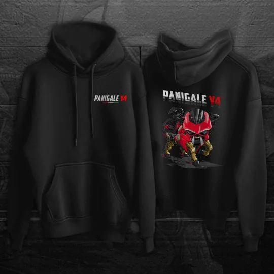 Discover Ducati Panigale V4 Motorcycle Hoodie Pullover for Sportbike Riders