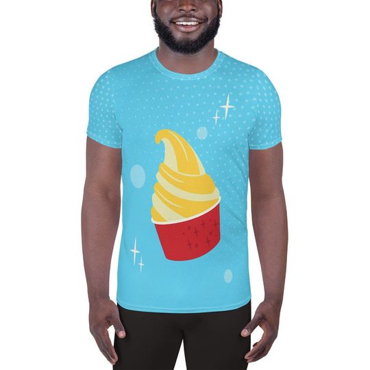 Discover Pineapple Ice Cream Men's Athletic T-shirt