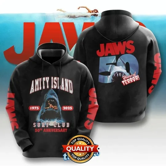 Jaws You_re Gonna Need A Bigger Boat 3D Hoodie