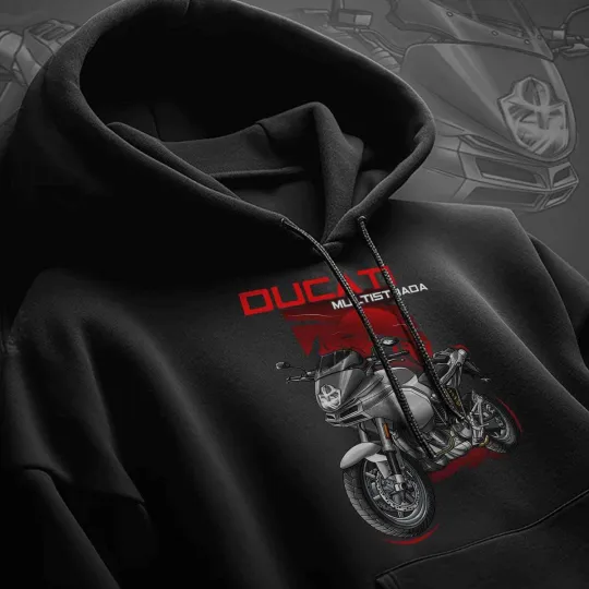 Discover Ducati Multistrada 1000DS 2003-2006 Motorcycle Hoodie Sweatshirt for ADV Bikers