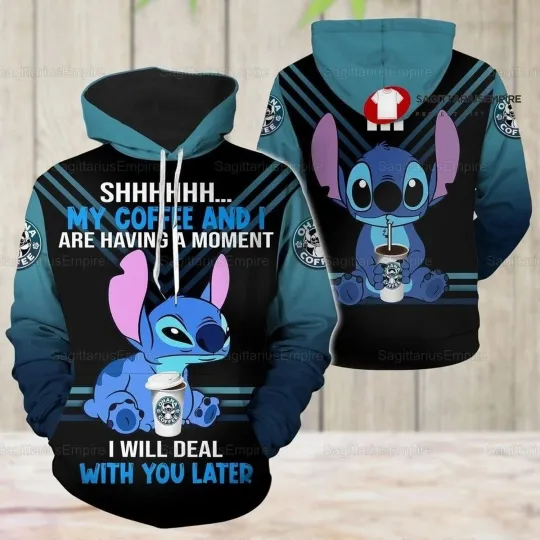 Discover Stitch Hoodie, Stitch Coffee 3D HOODIE HALLOWEEN GIFT CHRISTMAS GIFT BEST PRICE
