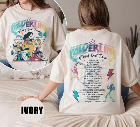 Discover Retro 90s Goofy Movie Comfort Colors Shirt, Max Goofy Roxanne Powerline Shirt, Disney World Tour Shirt, Goofy Movie Shirt, Disney Group