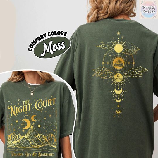 Discover Velaris The Night Court Acotar 2 Sided Shirt, Velaris The Night Court Shirt, Court Of Dreams, Inner Circle Acotar Tee