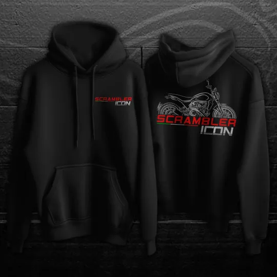Discover Hoodie for Ducati Scrambler Icon 2023-2025 - Motorcycle Pullover for Riders