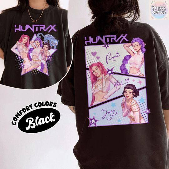 Huntrix Demon Hunters T Shirts, Back to School Outfit, Kids T Shirts, Birthday Gift for Kid, First Day of Kindergarten Shirt