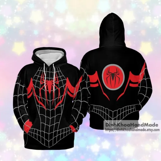 Discover Spiderman Hoodie 3D Print Halloween Costume
