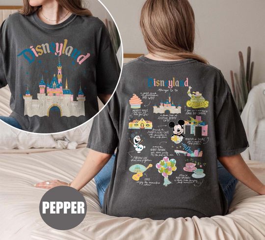Discover Disneyland Back And Front Vacation Shirt, Disneyland Trip Shirt, Mickey And Friends Shirt, Disney Castle Hoodie, Disney vacation
