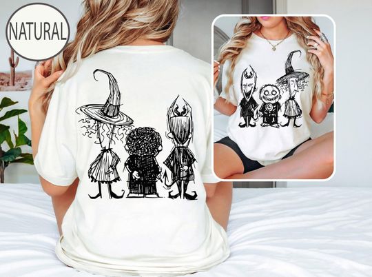 Retro Nightmare Before Christmas Lock Shock Barrel Oogie's Boys Shirt, Jack & Sally Oogie Boogie Bash Tee, Disneyland Halloween Party Family