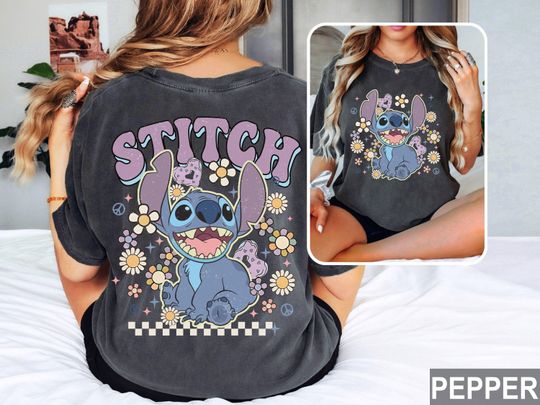 Retro Disney Stitch Shirt, Vintage Stitch Balloons Shirt, Stitch Floral shirt, Magical Snacks, Stitch Checkered Shirt, Magic Kingdom Shirt
