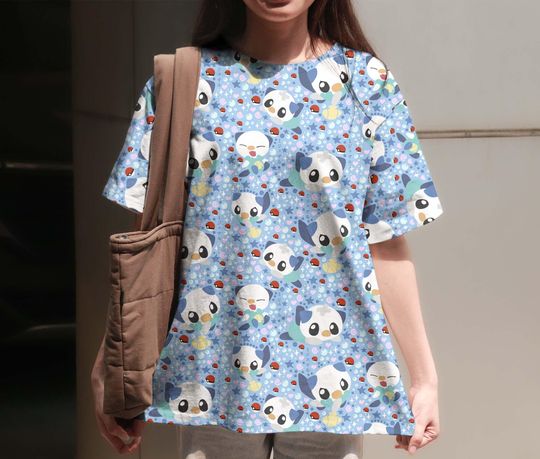 Discover Oshawott T Shirt, Cute Graphic Tee, Summer Beach T Shirt