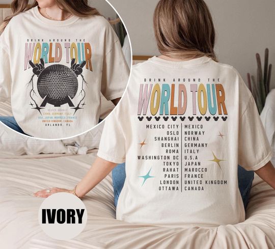 Discover Epcot World Tour Shirt, Drink Around The World Shirt, Disney Group Trip Shirt, Epcot Disney World Shirt, Epcot Drink Around the World Tee