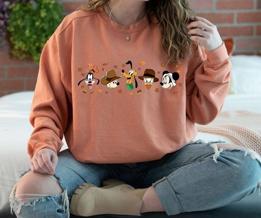 Discover Disney Autumn Sweatshirt, Mickey And Friends Fall Sweatshirt, Disneyland Trip, Disney Thanksgiving Sweatshirt, Disney Sweatshirt