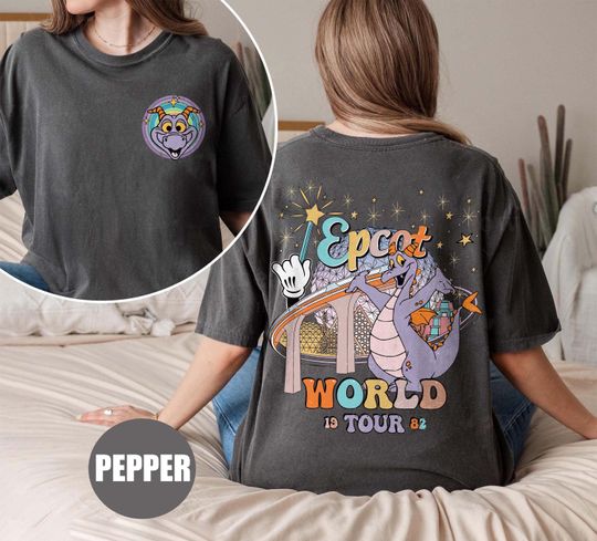 Discover Two-sides Disney Figment Shirt, Disney Dragon Shirt, Disney World Shirt, Disney Epcot Shirt, Figment Shirt, Disney Trip