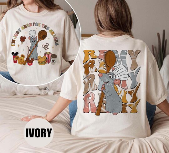 Ratatouille Chef Shirt, Disney Pixar Remy Shirt, Disney Ratatouille Shirt, Here For The Snacks, Mouse Chef Shirt