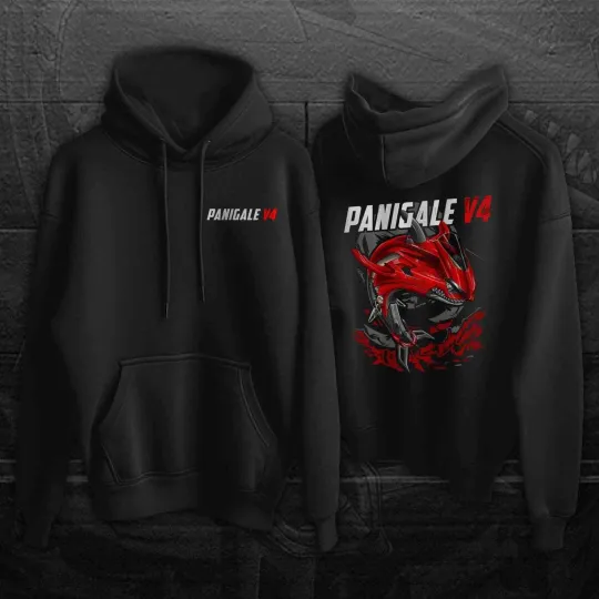 Discover Ducati Panigale V4 Motorcycle Hoodie Pullover for Sportbike Riders