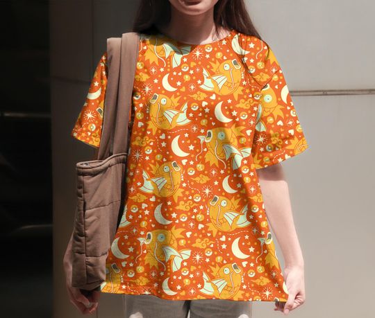 Magikarp Tropical Summer 3D T-Shirt - Funny Vintage Graphic Shirt