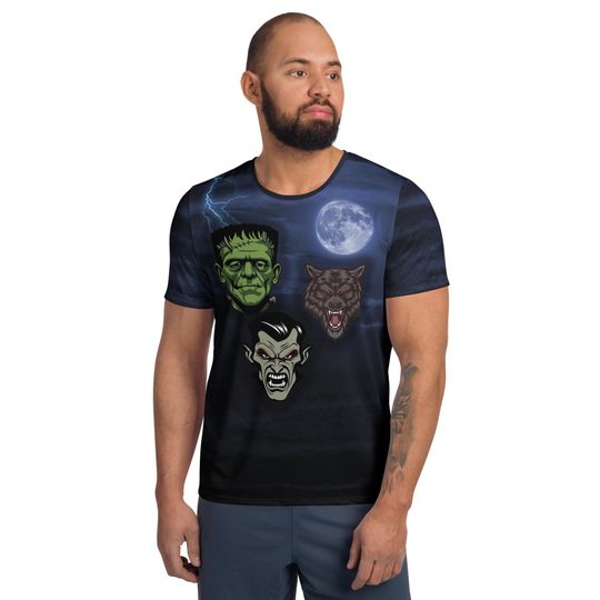 Discover Monsters Men's athletic t-shirt