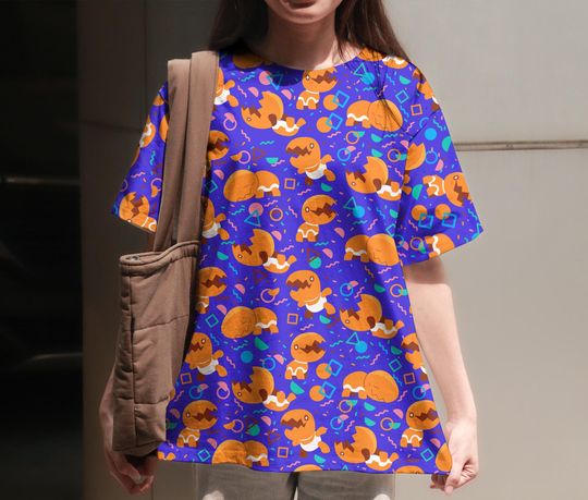 Discover Trapinch 3D T-Shirt, Graphic Summer Tee, Beach Casual Top, Vintage Unisex T-Shirt