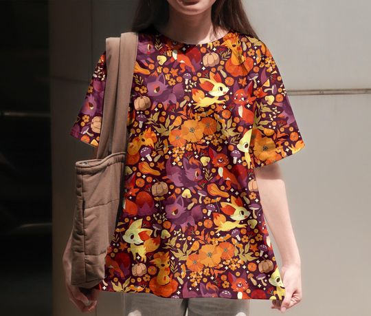 Discover Vulpix T-Shirt, Alolan Vulpix Graphic Tee, Vintage Summer Unisex Beach Shirt