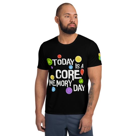 Core Memory Men's T-shirt – Fun Cartoon Casual Graphic Tee for Adults