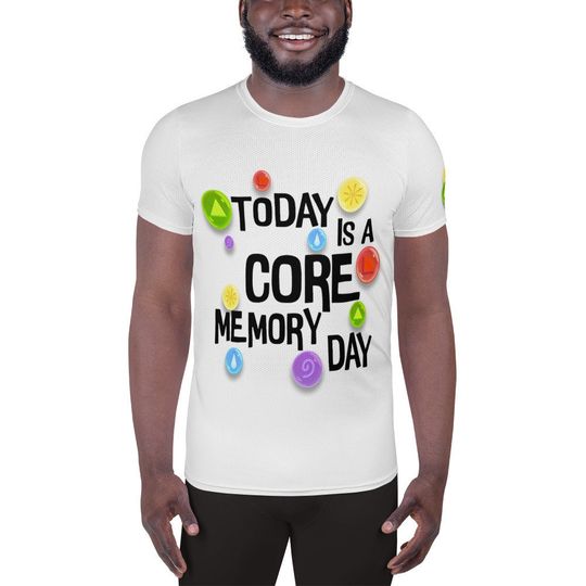 Discover Core Memory Men's Athletic T-shirt - White