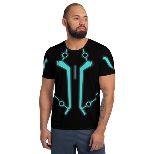 Discover Tron Inspired Men's Athletic T-shirt