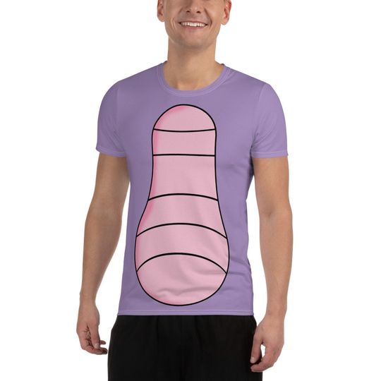 Discover Purple Dragon Men's T-shirt – Fun Cartoon Casual Graphic Tee for Adults