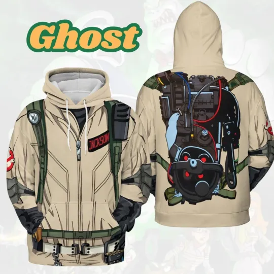 Discover Ghost Custom 3D Hoodie, Busters Halloween Costume Shirt