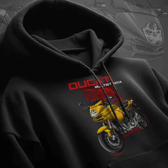 Discover Ducati Multistrada 620 2005-2007 Motorcycle Hoodie - Sweatshirt for Bikers