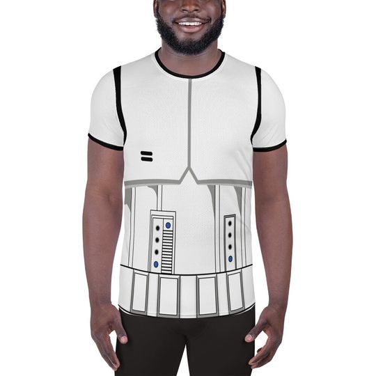 Discover Trooper Men's T-shirt – Fun Cartoon Casual Graphic Tee for Adults