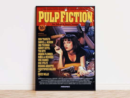 Discover Pulp Fiction - Movie Poster | Digital Download | High Quality Ready To Print