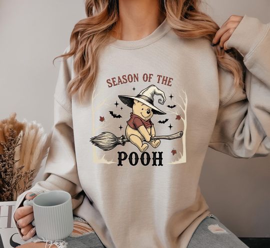 Discover Season Of The Pooh Sweatshirt, Winnie The Pooh Halloween Sweatshirt, Pooh Bear Fall Sweatshirt, Spooky Season Sweatshirt, Autumn Sweatshirt