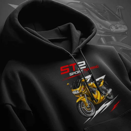 Discover Ducati ST2 Touring Motorcycle Hoodie Pullover for Riders