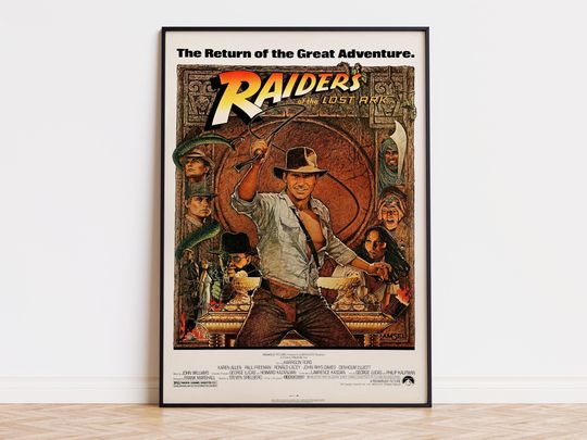 Discover Raiders of the Lost Ark - Movie Poster | Digital Download | High Quality Ready To Print