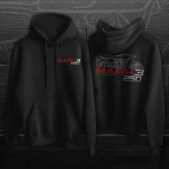 Discover Ducati 250 & 350 Mark 3 - Motorcycle Hoodie Pullover for Riders