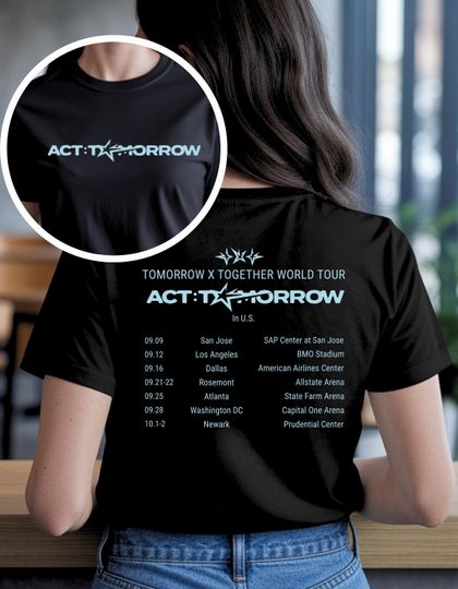 Discover Tomorrow X Together Act:Tomorrow Unofficial Tour Tshirt, Gift for MOA, TXT Fandom, Act Tomorrow World Tour, TXT World Tour