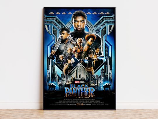 Discover Black Panther - Movie Poster | Digital Download | High Quality Ready To Print