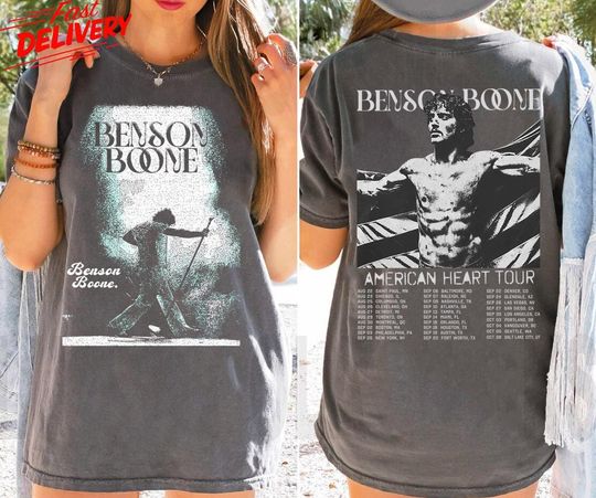 Discover Vintage Benson Boone Comfort Colors Shirt, Benson Boone Merch, Benson Boone Concert Tour, Album 2025 Concert Gift Unisex, Benson Boone Shirt