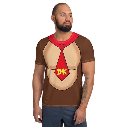 Discover Gorilla Men's T-shirt  – Fun Cartoon Casual Graphic Tee for Adults