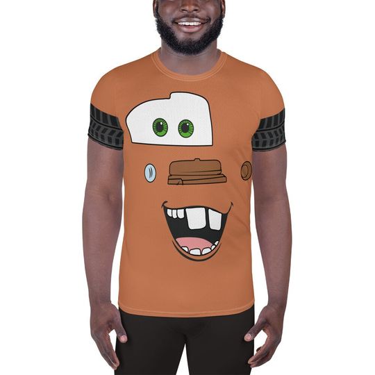 Tow Truck Men's T-shirt – Fun Cartoon Casual Graphic Tee for Adults