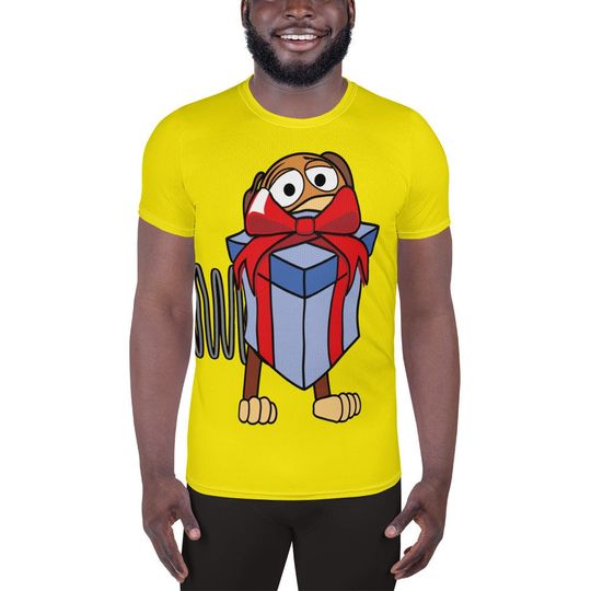 Discover Toy Dog Men's T-shirt – Fun Cartoon Casual Graphic Tee for Adults