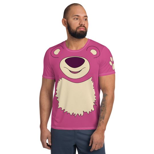 Discover Bear Hug  T-shirt  – Fun Cartoon Casual Graphic Tee for Adults