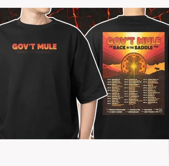Discover Gov’t Mule Back In The Saddle Tour 2025 Tour Dates Unisex T-Shirt