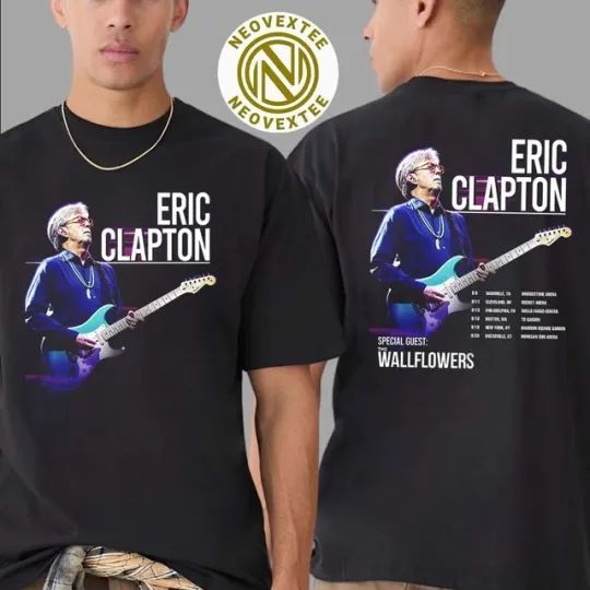 Eric Clapton US Tour 2025 T-Shirt with The Wallflowers