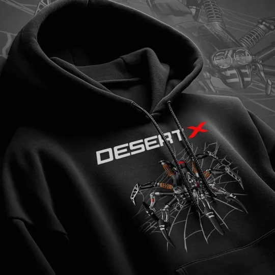 Discover Ducati DesertX Motorcycle Hoodie Pullover for Offroad Riders